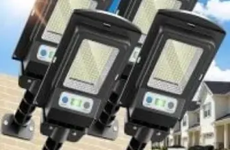 Wywna 150-LED Solar Motion Sensor Street Lights (4-Pack) for $39.99