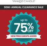 Yankee Candle Semi-Annual Clearance Sale – Up to 75% Off Select Items