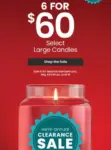 Yankee Candle Large Candles Now $60, Originally $209.94 $60.00