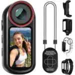 Yonvim 4K EIS WiFi Mini Body Camera with 1.5″ Display for $53.99