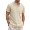 Zaful Men’s Short Sleeve Button Down Shirt for $9.99
