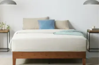 Zinus Wen 12″ Deluxe Bamboo Platform Bed Frame, Queen for $43