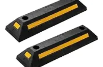 2-Pack Zone Tech TS0006 Heavy Duty Rubber Parking Guides for $17.59