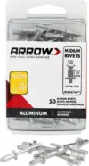 Arrow Fastener RMA3/16IP Medium Aluminum 3/16″ Rivets (50-Pack) – $2.79
