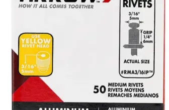 Arrow Fastener RMA3/16IP Medium Aluminum 3/16″ Rivets (50-Pack) – $2.79