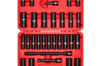 VEVOR 29-Piece 1/2″ Drive Impact Socket Set for $27