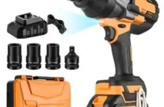 2000Nm 21V Brushless 3/4 Impact Wrench with 4 Sockets – $86.00