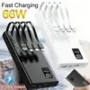 40000mAh Portable Charger Power Bank with 4 Cables, 6 Ports – $27.49