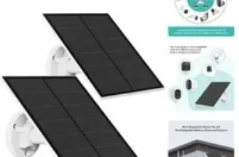 2-Pack 5W Solar Panel Chargers for Security Cameras – $55.78