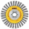 Dewalt 4″ x 5/8″ 11HP Carbon Stringer Wire Wheel Brush for $6.63