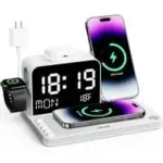 Acer 7-in-1 30W Wireless Charging Station with LED Clock and Night Light for $39.67