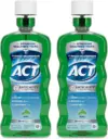 ACT Anticavity Zero Alcohol Fluoride Mouthwash 18 fl. oz (2-Pack) for $4.36
