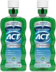 ACT Anticavity Zero Alcohol Fluoride Mouthwash 18 fl. oz (2-Pack) for $4.36