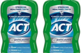 ACT Anticavity Zero Alcohol Fluoride Mouthwash 18 fl. oz (2-Pack) for $4.36