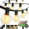 Addlon 100ft Solar String Lights with 54 LED Bulbs and Remote for $24.41
