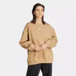 Adidas Originals Women’s Essentials Fleece Oversized Crew Sweatshirt for $14.23