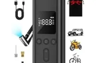 Airsure Q3 Portable Tire Inflator 150PSI 70W for $11.99