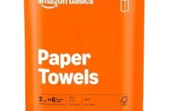 Amazon Basics 2-Ply Flex-Sheets Paper Towels, 2 Rolls, $2.49