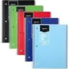 Amazon Basics Wide Ruled Spiral Notebook 5-Pack for $5.00
