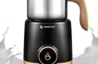 Amzchef 8-in-1 21oz 550W Stainless Steel Milk Frother & Steamer for $75.97