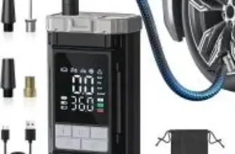 Aneson 150PSI Cordless Rechargeable Air Compressor Tire Inflator for $12.99