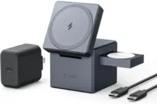 Anker 15W 3-in-1 MagSafe Wireless Charging Cube for $64.99