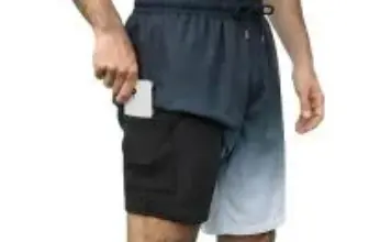 Aprolive 2-in-1 7″ Men’s Quick Dry Swim Trunks for $11.99