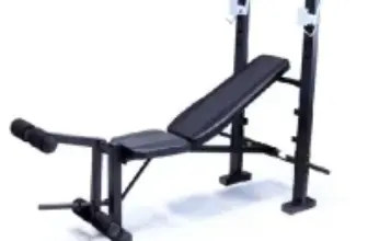 Athletic Works Adjustable Bench & Rack Combo with Leg Press for $29