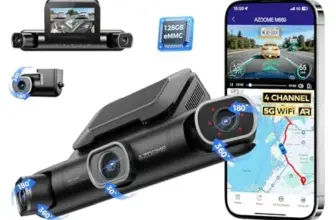 AZDOME M660-4CH WiFi Dash Cam for $109.99 – Front, Rear, and Inside Coverage