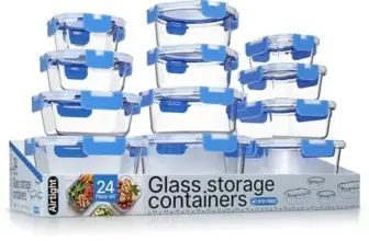 Bakken Borosilicate Glass Food Storage Containers Set for $22.15