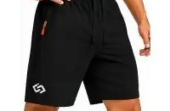 Balanoon 7″ Men’s Quick Dry Athletic Gym Shorts with Zipper Pockets for $9.99