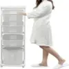 Baokaler 4-Tier Laundry Cart with Removable Wheels for $52.91