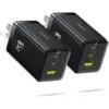 Baseus 65W 3-Port USB-C Charger Block 2-Pack – $26.99