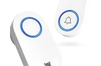Battery-Free Wireless Doorbell Set with Plug-in Receiver – $6.70