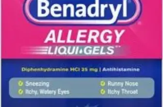 Benadryl Liqui-Gels Antihistamine Allergy Medicine (24-Count) for $4.12