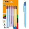BIC 4 Pastel Barrel Multicolor Ballpoint Pens 6-Pack for $4.85