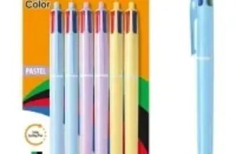 BIC 4 Pastel Barrel Multicolor Ballpoint Pens 6-Pack for $4.85