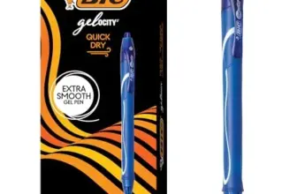 BIC Gelocity Quick Dry Blue Gel Pens – 12 Count for $4.90