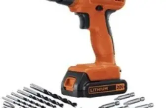 BLACK+DECKER 20V Max Cordless Drill Driver with 30 Accessories – $65.33