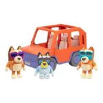 Bluey Big Heeler 4WD Family Toy Car Set with Plush Bingo & Chilli for $22.97