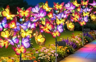 Bonlion 3-Pack Solar Garden Lights with 111 LEDs & 51 Butterflies for $17.59