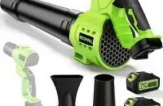 Boompal 550CFM 6-Speed Cordless Leaf Blower Kit with 2 Batteries for $49.59
