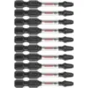Bosch ITP2R22B 2″ Phillips/Square 2 Impact Tough Screwdriving Bits (10-Pack) for $6.87