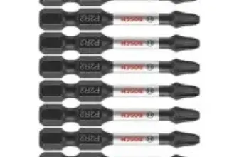 Bosch ITP2R22B 2″ Phillips/Square 2 Impact Tough Screwdriving Bits (10-Pack) for $6.87