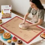 Bredominant 26″ x 16″ Silicone Baking Mat (Red) + Recipe Book $6.50