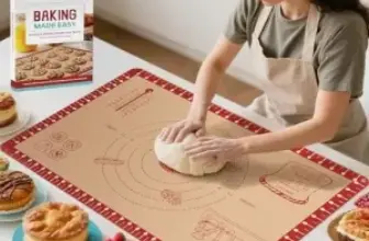 Bredominant 26″ x 16″ Silicone Baking Mat (Red) + Recipe Book $6.50