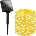 Brightever 40ft 100LED Outdoor Solar String Lights with 8 Lighting Modes for $4.79