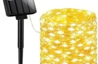 Brightever 40ft 100LED Outdoor Solar String Lights with 8 Lighting Modes for $4.79