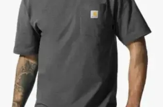 Carhartt K87 Men’s Workwear Pocket T-Shirt – Carbon Heather – $14