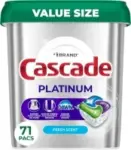 Cascade Platinum 71-Count Dishwasher Pods (3-Pack) for $44.95